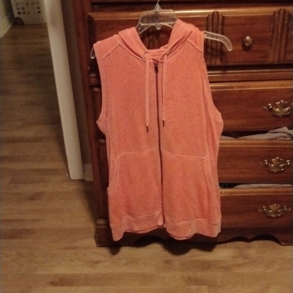 Pink Calvin Klein sleeveless jacket 0x
